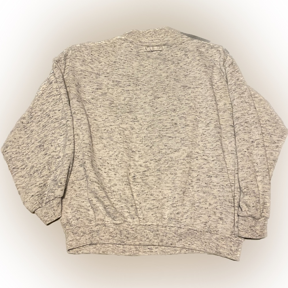 Men's Rare 80s Vintage Dress Sweat Shirt Medium Long Sleeves - Picture 2 of 9